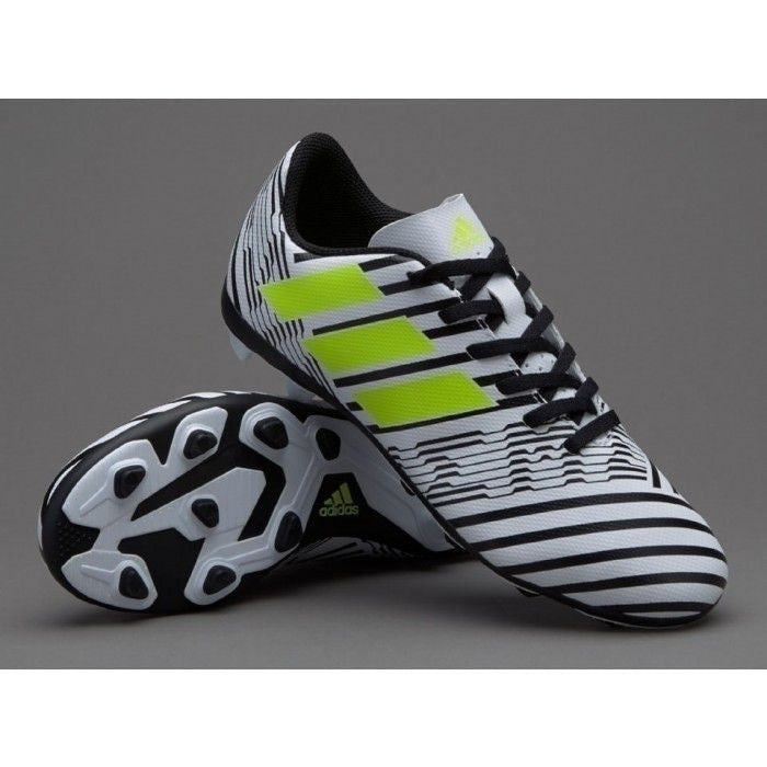 ADIDAS NEMEZIZ 17.4 FG JUNIOR BIANCO NERO TERRENI IN ERBA