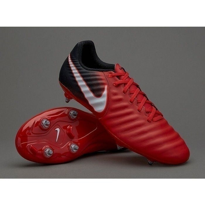 NIKE TIEMPO LIGERA IV SG SCARPE 6 TACCHETTI INTERCAMBIABILI TERRENI NìBAGNATI ROSSO NERO