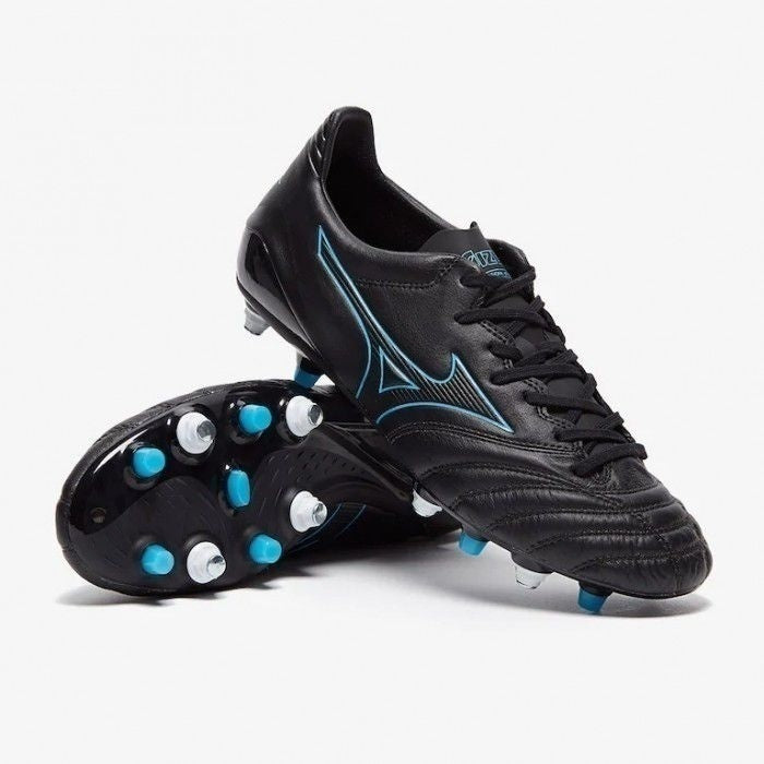 MIZUNO MORELIA NEO KL II MIX TACCHETTI INTERCAMBIABILI TERRENI BAGNATI NERO BLU