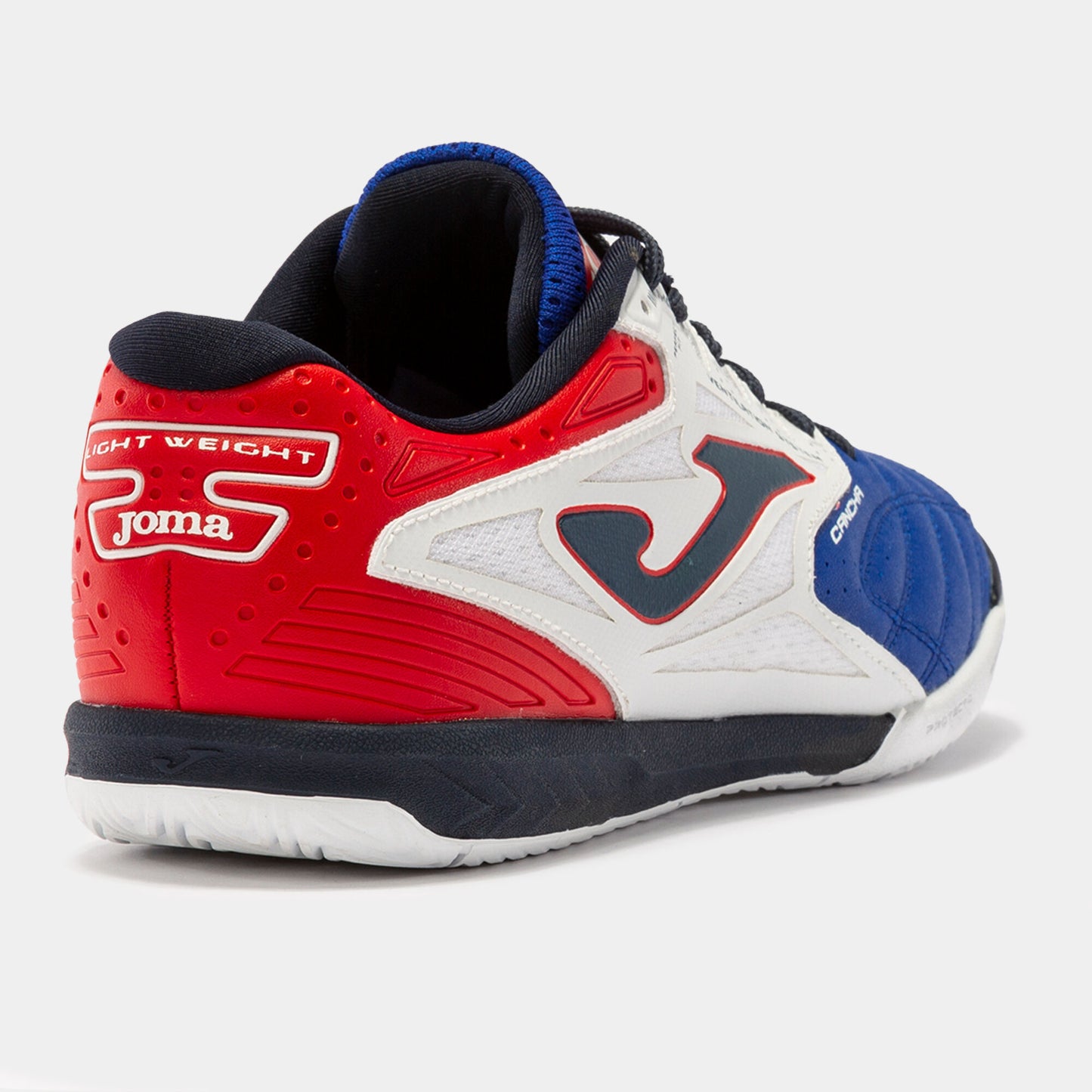 JOMA CANCHA INDOOR SCARPE DA CALCETTO FUTSAL COLORE BIANCO ROSSO BLU