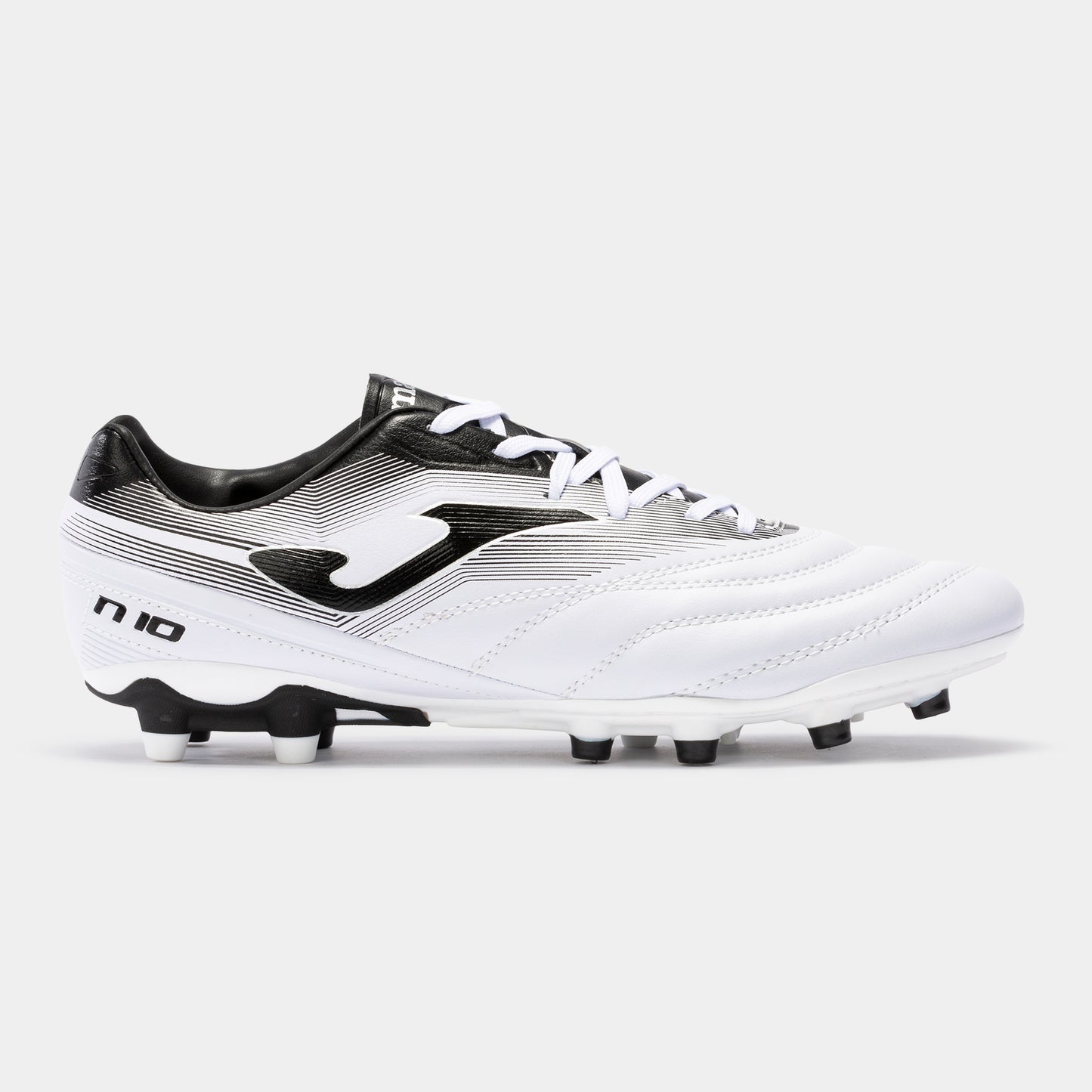 JOMA NUMERO-10 2022 FG SCARPE DA CALCIO BIANCO NERO TERRENI IN ERBA