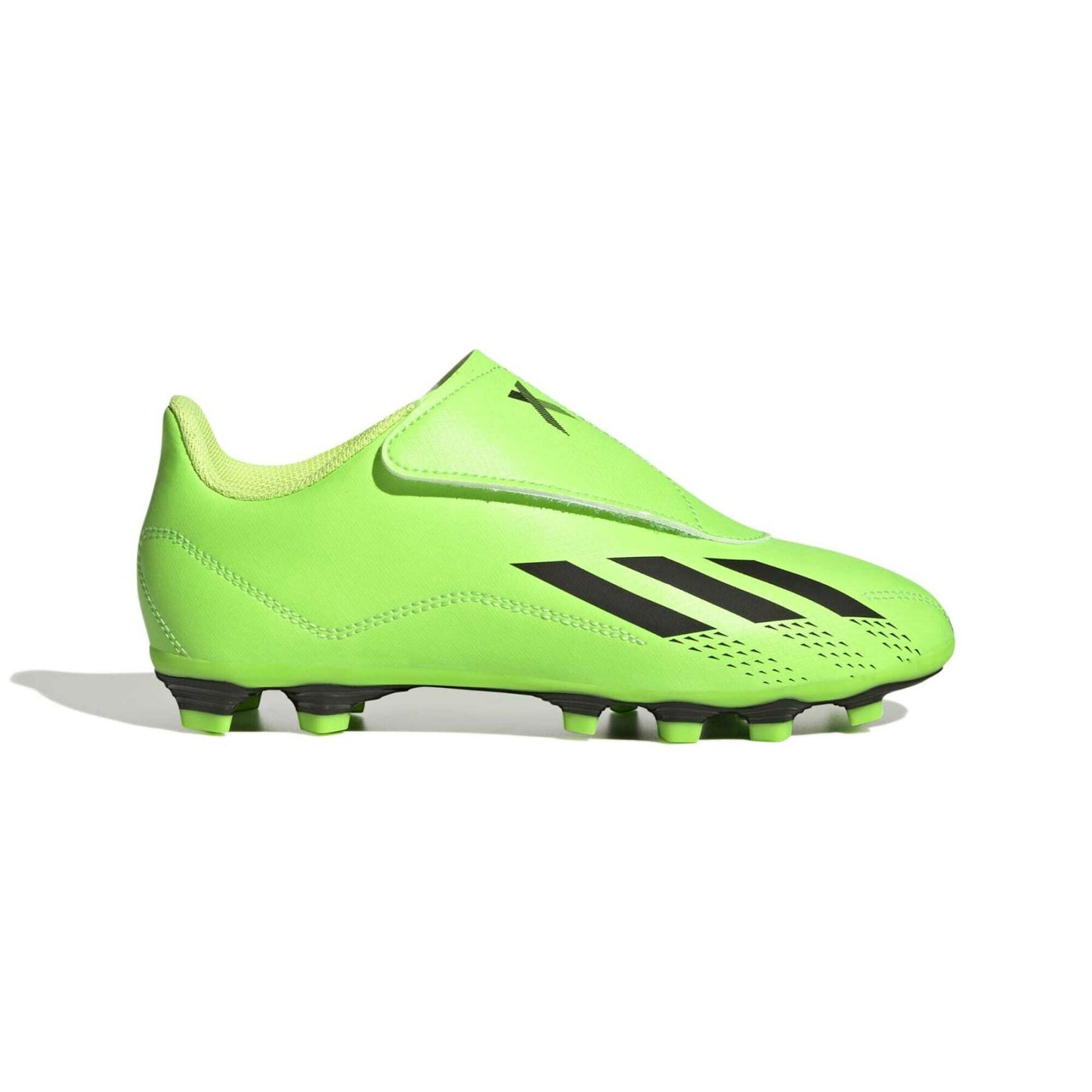 ADIDAS X SPEEDPORTAL.4 VEL FxG JUNIOR SENZA LACCI CON LO STRAPPO COLORE VERDE E NERO TERRENI ERBA