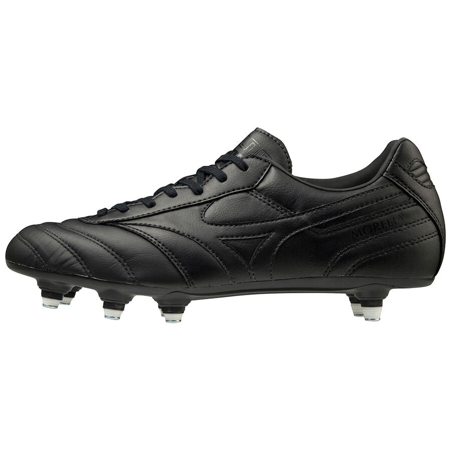 MIZUNO MORELIA II PRO SI SG SCARPE TERRENI BAGNATI 6 TACCHETTI IN ALLUMINIO INTERCAMBIABILI COLORE NERO