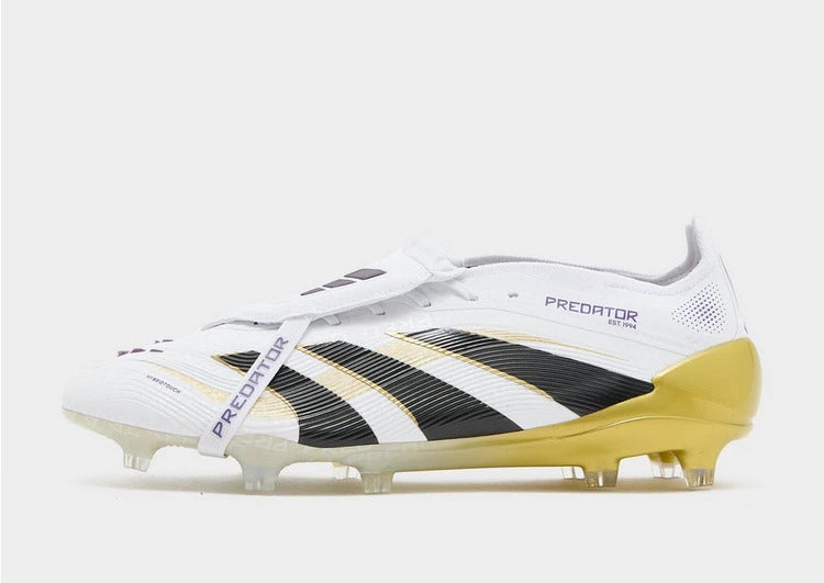 ADIDAS PREDATOR ELITE FT FG BIANCO/NERO/ORO CON LINGUETTA TERRENI IN ERBA NATURALETOP DI GAMMMA