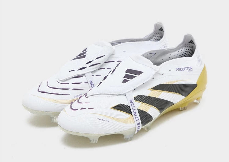 ADIDAS PREDATOR ELITE FT FG BIANCO/NERO/ORO CON LINGUETTA TERRENI IN E