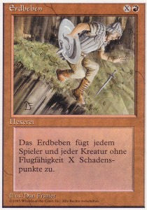 Earthquake - Foreign White Bordered (Rare)