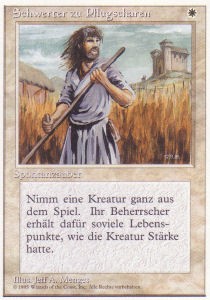 Swords to Plowshares - Foreign White Bordered (Uncommon)