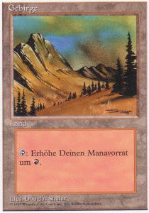 Mountain (V.3) - Foreign White Bordered (Land)