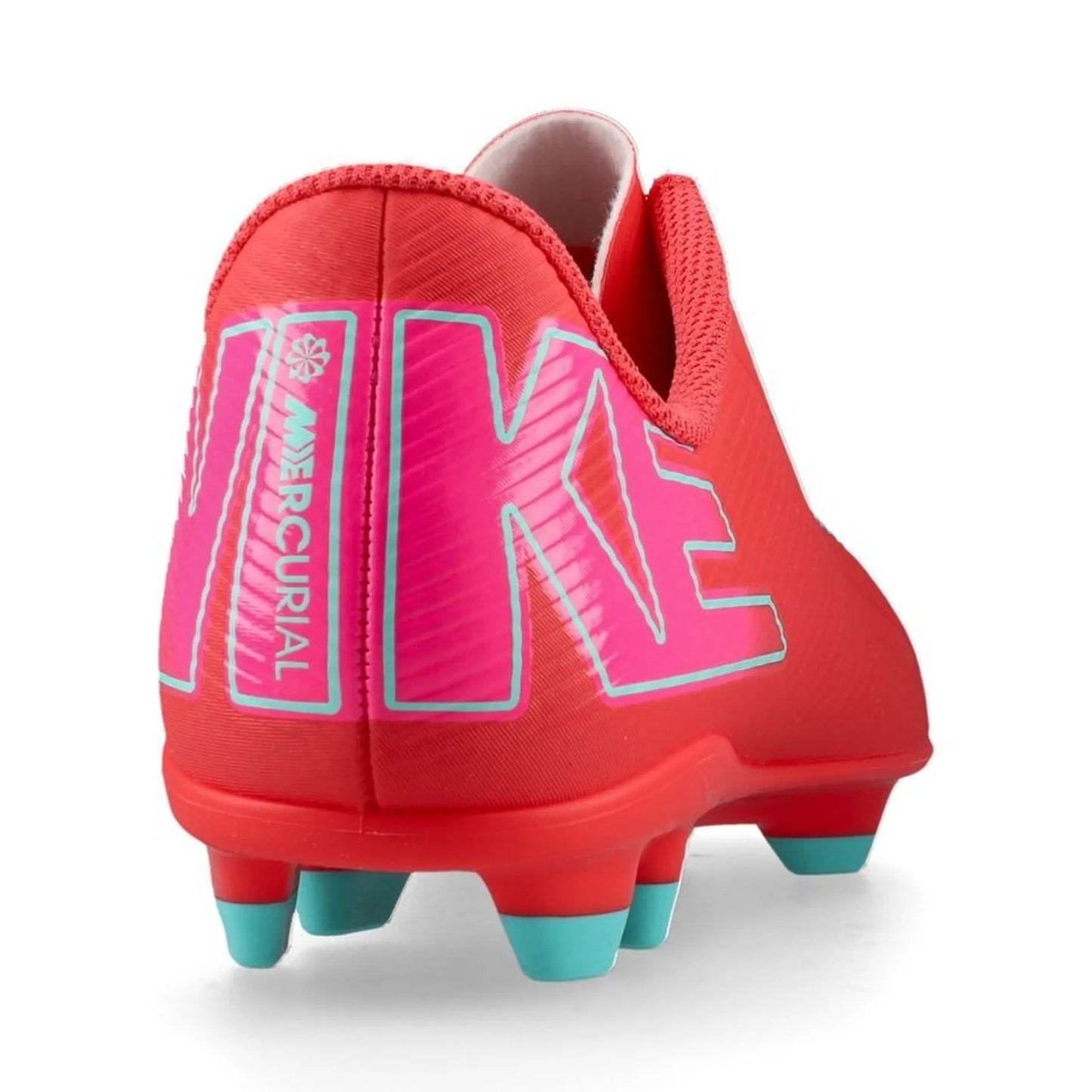 NIKE JR VAPOR 16 CLUB FG/MG SCARPETTE DA CALCIO BAMBINO TERRENI IN ERBA ROSSO CELESTE
