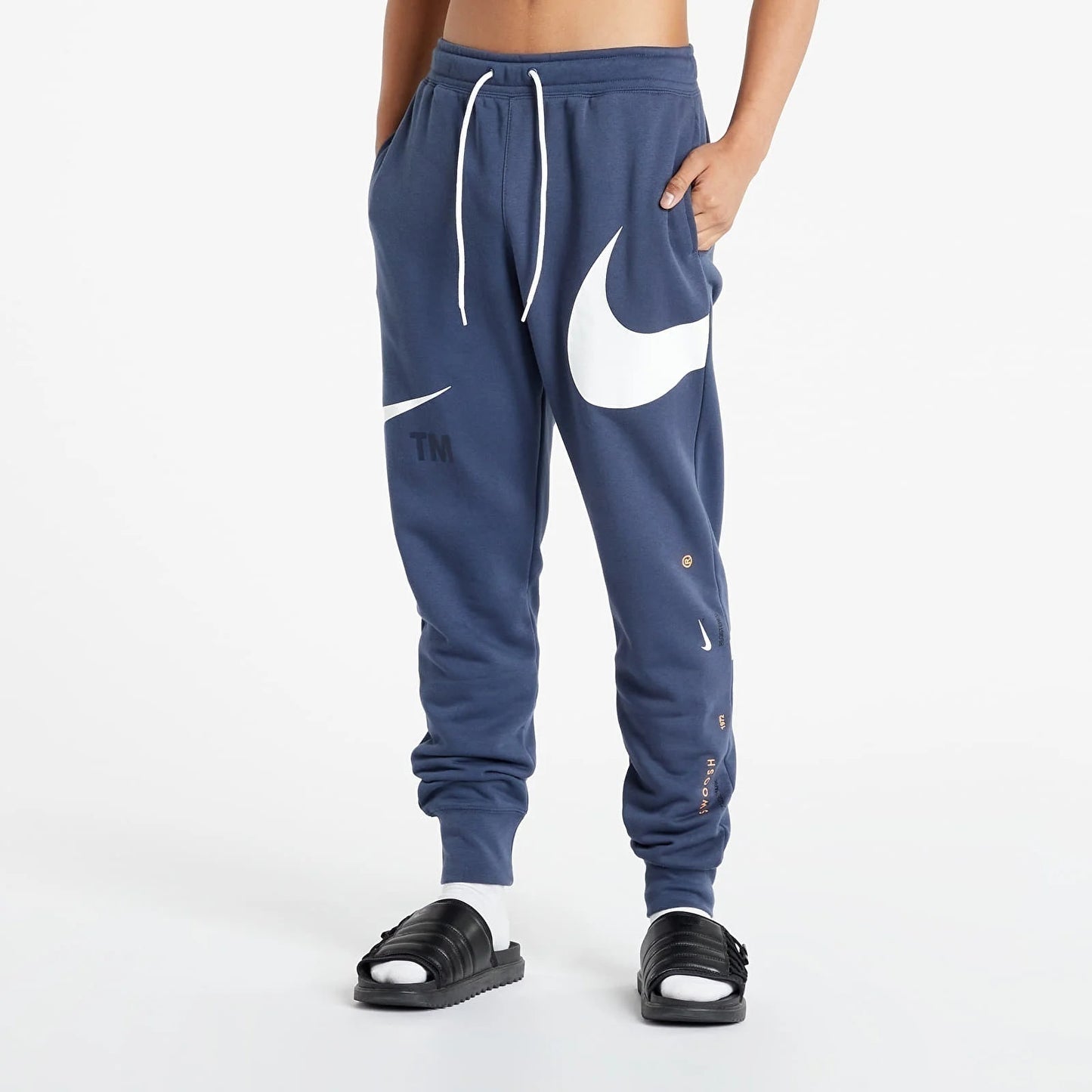 NIKE PANTALONE BLU SWOOSH