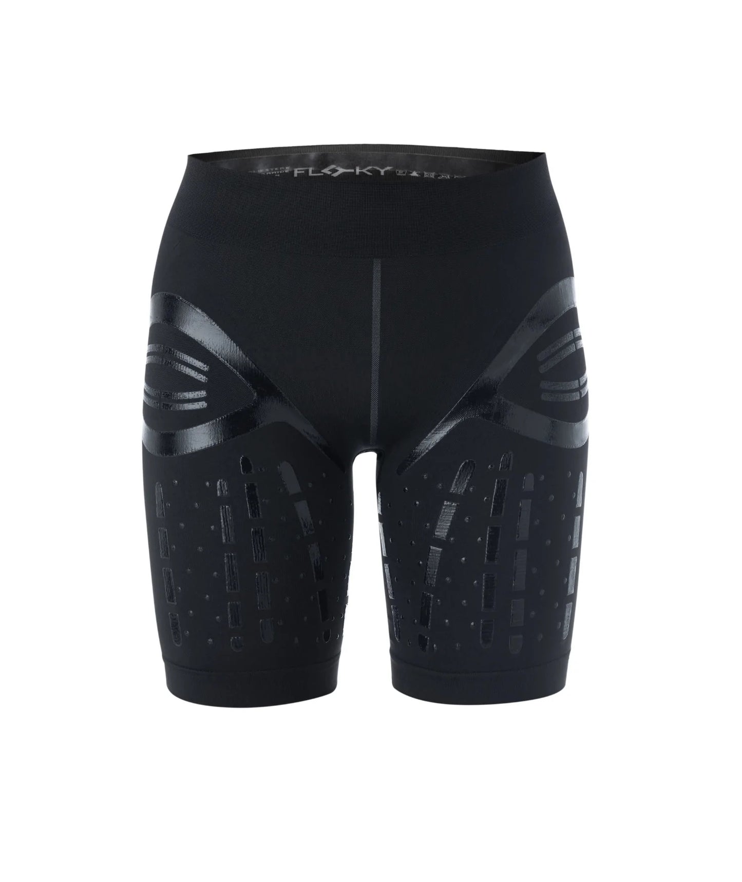 FLOKY ACTIVATOR BIOMECHANICAL SHORTS CALZONCINI SCALDAMUSCOLI PER CALCIO RUNNING NERO PREVENZIONE INFORTUNI