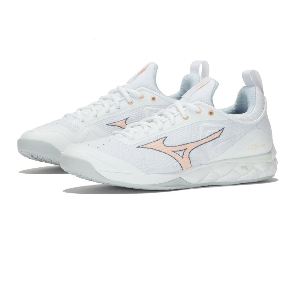 MIZUNO WAVE LUMINOUS 2 SCARPE DA PALLAVOLO VOLLEY DONNA BIANCO ROSA
