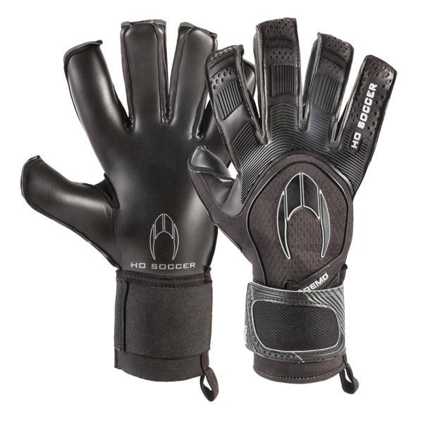 HO SOCCER SUPREMO PRO II ROLL/NEG TOTAL BLACK GUANTI PORTIERE