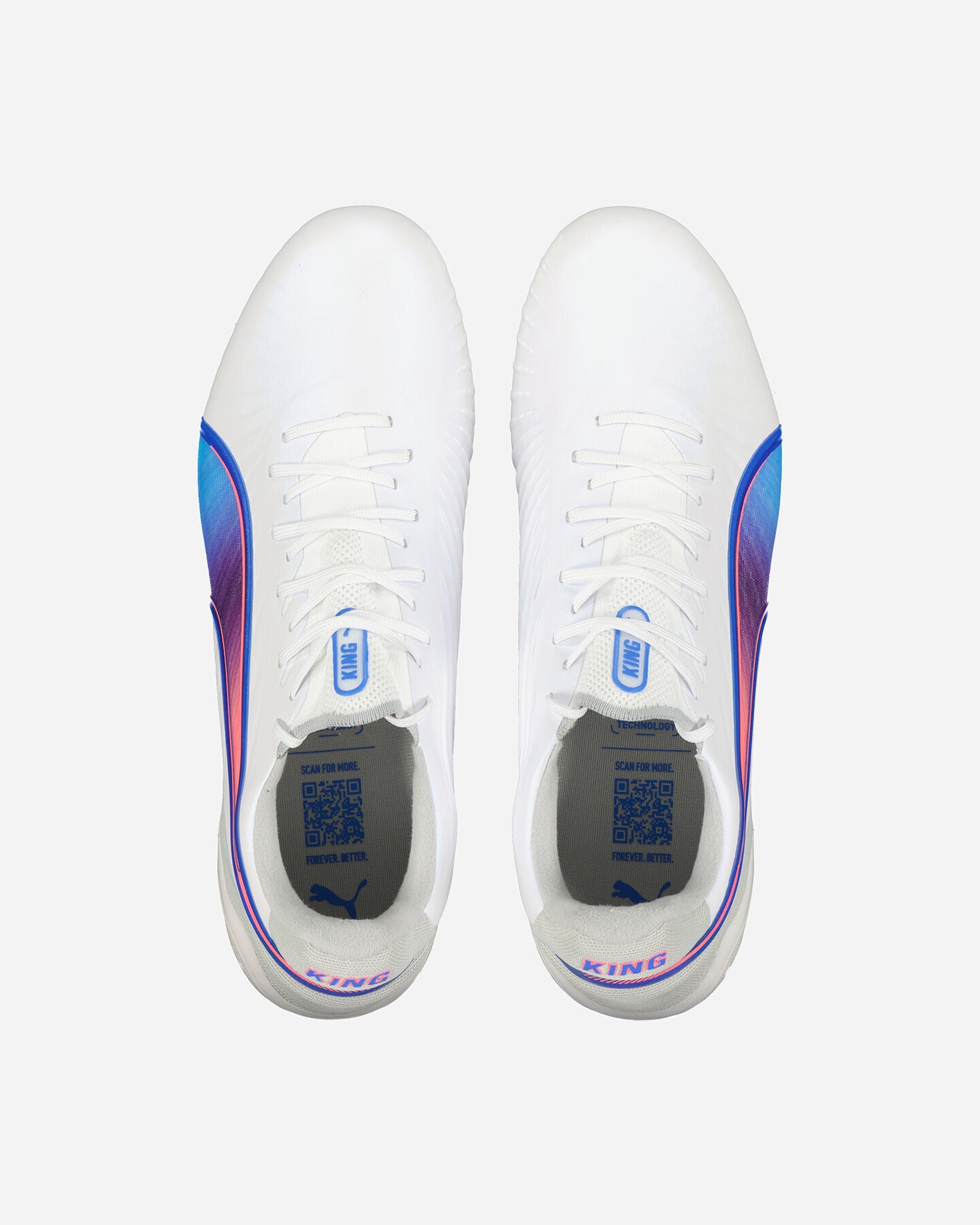 PUMA KING ULTIMATE ELITE FG/AG SCARPE DA CALCIO BIANCO BLU TOP DI GAMMA