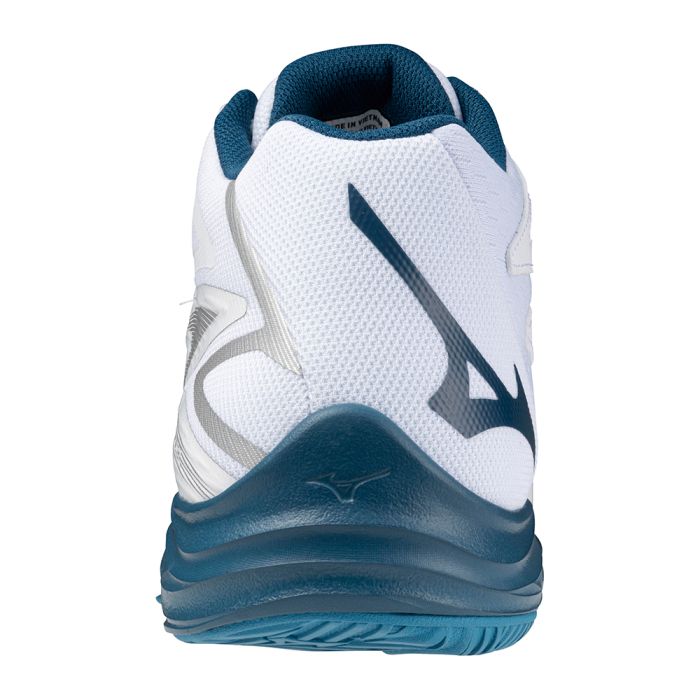 MIZUNO THUNDER BLADE Z MID SCARPETTE DA PALLAVOLO VOLLEY BIANCO BLU