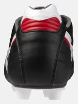 MIZUNO MORELIA II ELITE SCARPE IN PELLE TERRENI IN ERBA COLORE NERO BIANCO ROSSO