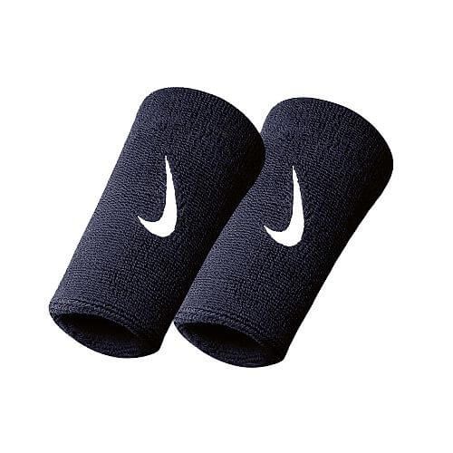 NIKE POLSINI LUNGHI WISTBANDS 2 PZ. NERO BIANCO GRIGIO GYM PALESTRA GINNASTICA TENNIS