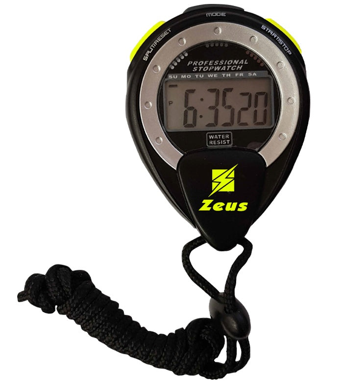 ZEUS CRONOMETRO PROFESSIONALE NERO GIALLO FLUO