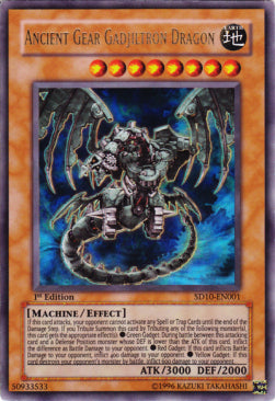 Ancient Gear Gadjiltron Dragon (V.1 - Ultra Rare) - Structure Deck: Machine Re-Volt (Ultra Rare) [SD10-001]