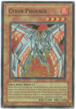 Cyber Phoenix (V.1 - Super Rare) - Enemy of Justice (Super Rare) [EOJ-009]