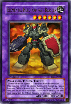 Elemental HERO Rampart Blaster (V.1 - Ultra Rare) - Elemental Energy (Ultra Rare) [EEN-033]