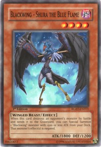 Blackwing - Shura the Blue Flame (V.1 - Common) - Raging Battle (Common) [RGBT-011]