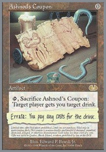 Ashnod's Coupon - Unglued (Rare) [UGL-69]