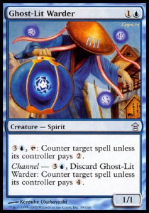 Ghost-Lit Warder - Saviors of Kamigawa (Uncommon) [SOK-39]