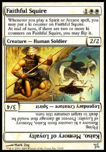 Faithful Squire - Betrayers of Kamigawa (Uncommon) [BOK-3]