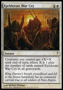 Kjeldoran War Cry - Coldsnap (Common) [CSP-13]