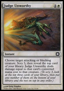 Judge Unworthy - Future Sight (Common) [FUT-9]