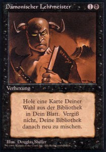 Demonic Tutor - Foreign Black Bordered (Uncommon) [DTL-13]