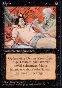 Sacrifice - Foreign Black Bordered (Uncommon) [DTL-34]