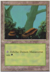 Forest (V.1) - Foreign White Bordered (Land)