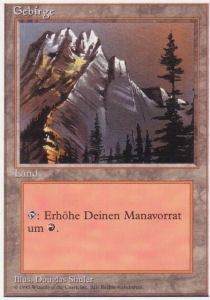 Mountain (V.1) - Foreign White Bordered (Land)