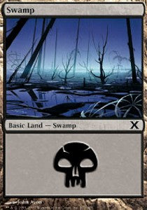 Swamp (V.1) - Tenth Edition (Land) [10E-372]