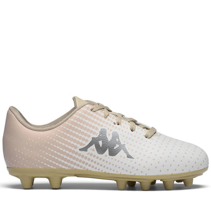KAPPA GYRA KID FG SCARPA DA CALCIO PER BAMBINI COLORE BIANCO ORO
