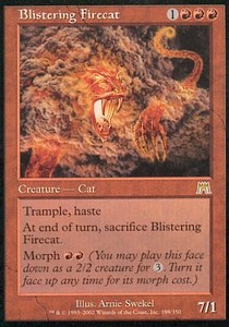 Blistering Firecat - Onslaught (Rare) [ONS-189]