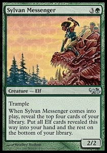 Sylvan Messenger - Duel Decks: Elves vs. Goblins (Uncommon) [EVG-12]