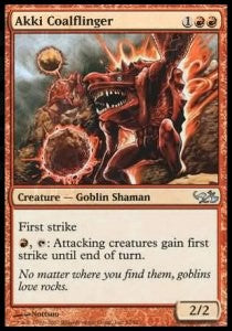 Akki Coalflinger - Duel Decks: Elves vs. Goblins (Uncommon) [EVG-33]