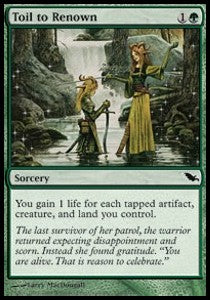 Toil to Renown - Shadowmoor (Common) [SHM-130]