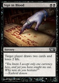 Sign in Blood - Magic 2010 (Common) [M10-112]