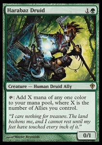 Harabaz Druid - Worldwake (Rare) [WWK-105]