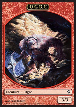 Ogre Token (Red 3/3) - Worldwake (Token) [WWK-T3]