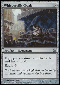 Whispersilk Cloak - Duel Decks: Phyrexia vs. The Coalition (Uncommon) [DDE-23]
