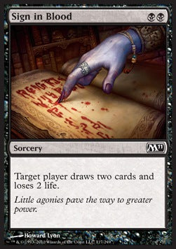 Sign in Blood - Magic 2011 (Common) [M11-117]
