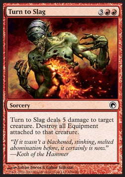 Turn to Slag - Scars of Mirrodin (Common) [SOM-106]