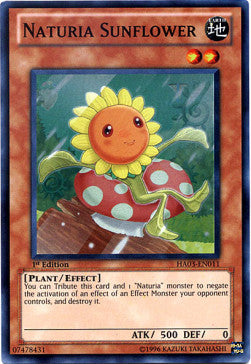 Naturia Sunflower - Hidden Arsenal 3 (Super Rare) [HA03-011]