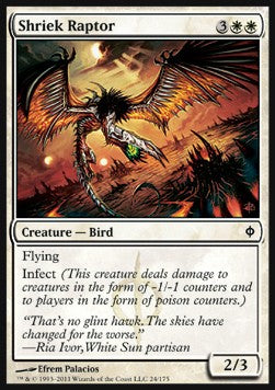 Shriek Raptor - New Phyrexia (Common) [NPH-24]