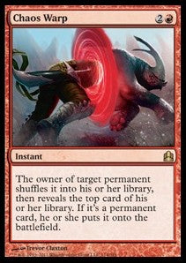 Chaos Warp - Commander (Rare) [CMD-114]